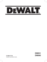 DeWalt DW831 Používateľská príručka