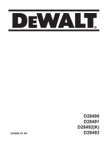 DeWalt D28493 Používateľská príručka