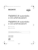 Sony CDX-GT29 Návod na používanie