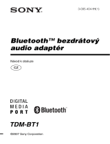 Sony TDM-BT1 Návod na používanie