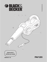 Black & Decker PAV1205 Používateľská príručka