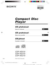 Sony CDP-XE270 Návod na používanie