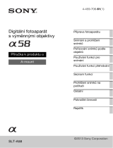 Sony SLT-A58K Návod na obsluhu