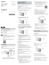 Sony SRS-X55 Quick Start Guide and Installation