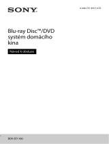 Sony BDV-EF1100 Návod na používanie