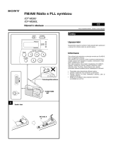 Sony ICF-M260 Návod na používanie