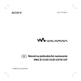 Sony NWZ-B135 Návod na používanie