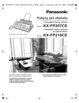 Panasonic KXFP218CE Návod na používanie