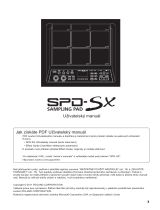 Roland SPD-SX Používateľská príručka