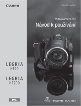 Canon LEGRIA HF200 Používateľská príručka