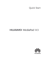 Huawei  HUAWEI MediaPad M3 Stručná príručka spustenia