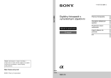 Sony NEX-F3 Návod na používanie