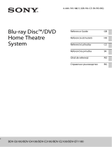 Sony BDV-E3100 Užívateľská príručka