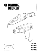 Black & Decker CD700 Používateľská príručka
