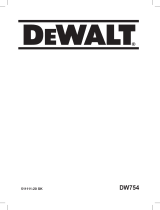 DeWalt DW754 Používateľská príručka