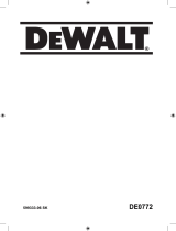 DeWalt DE0772 Používateľská príručka