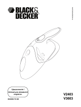 Black & Decker V3603 Používateľská príručka