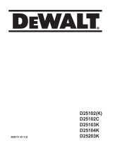DeWalt D25103K Používateľská príručka