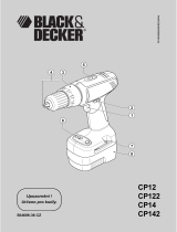 Black & Decker CP122 Používateľská príručka
