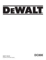 DeWalt DC800 Používateľská príručka