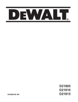 DeWalt D21805 Používateľská príručka