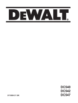 DeWalt DC542K Používateľská príručka