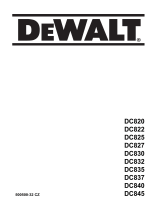 DeWalt DC827 Používateľská príručka