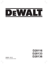 DeWalt D28133 Používateľská príručka