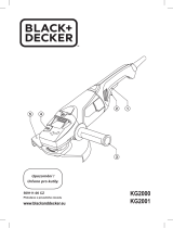 Black & Decker KG2001 Používateľská príručka