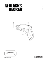 Black & Decker KC36LN Používateľská príručka