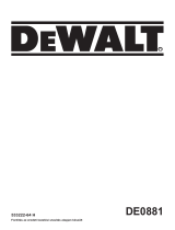 DeWalt DE0881 Používateľská príručka