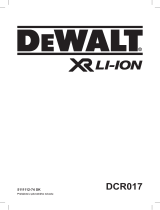 DeWalt DCR017 Používateľská príručka