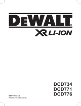 DeWalt DCD771 Používateľská príručka