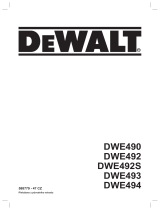DeWalt DWE493 Používateľská príručka