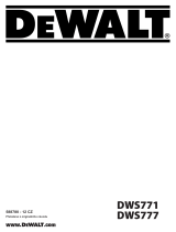 DeWalt DWS777 Používateľská príručka