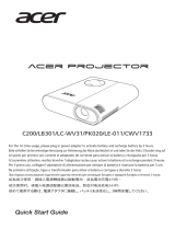 Acer C200 Používateľská príručka