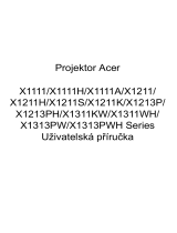 Acer X1311WH Používateľská príručka