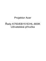 Acer K750 Používateľská príručka