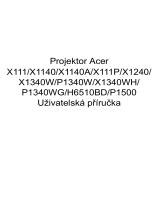Acer P1500 Používateľská príručka