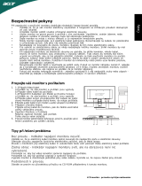 Acer P196HQL Stručná príručka spustenia