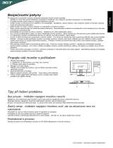Acer P166HQL Stručná príručka spustenia