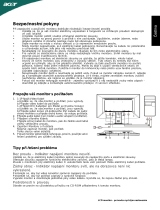 Acer G225HQ Stručná príručka spustenia