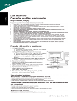 Acer G195HQ Stručná príručka spustenia