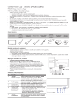 Acer G233HL Stručná príručka spustenia