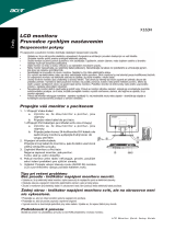 Acer X163H Stručná príručka spustenia
