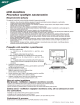 Acer X193HQ Stručná príručka spustenia
