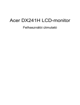 Acer DX241H Používateľská príručka