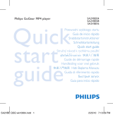 Philips SA2VBE08KA/02 Stručná príručka spustenia