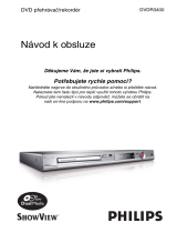 Philips DVDR3400/58 Používateľská príručka