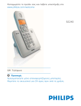 Philips SE2401S/24 Používateľská príručka